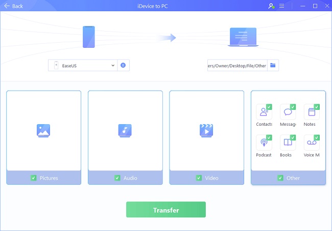 آموزش انتقال مخاطبین آیفون به کامپیوتر با نرم افزار EaseUS MobiMover